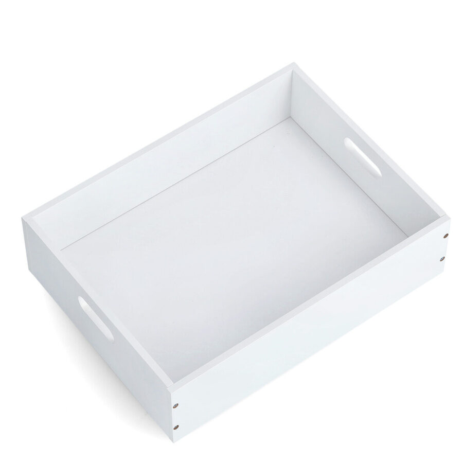 Aufbewahrungskiste, stapelbar, MDF, weiß – Ansicht 5