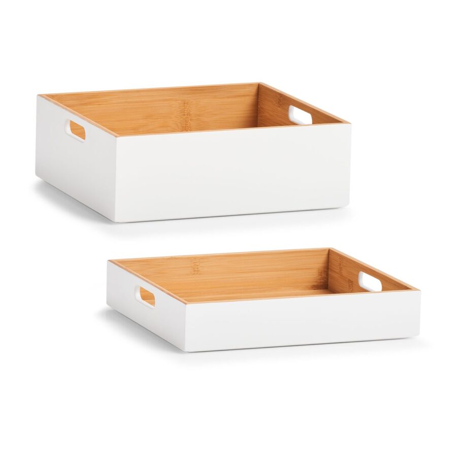 Aufbewahrungskiste, Bambus, weiß – Ansicht 6