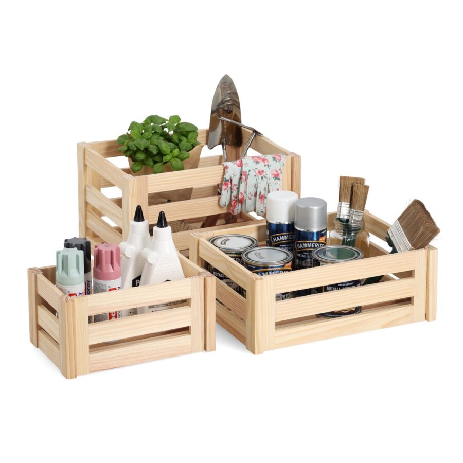 Aufbewahrungskiste 'Leisten', Kiefer – Ansicht 8