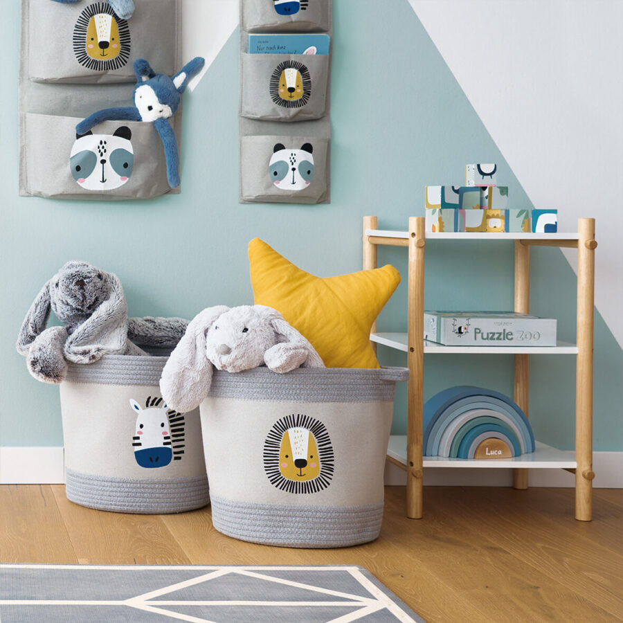 Kinder-Regal, MDF/Gummibaum, weiß – Lifestyle 1