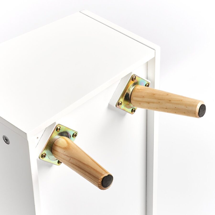 Kinder-Aufbewahrungstruhe 'Wolke', MDF/Kiefer,weiß – Ansicht 5