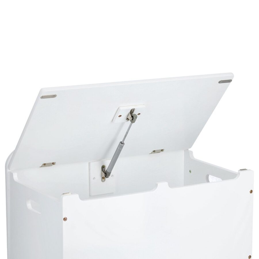 Kinder-Truhe "Wolke" m. Deckel, MDF/Kiefer, weiß – Ansicht 3