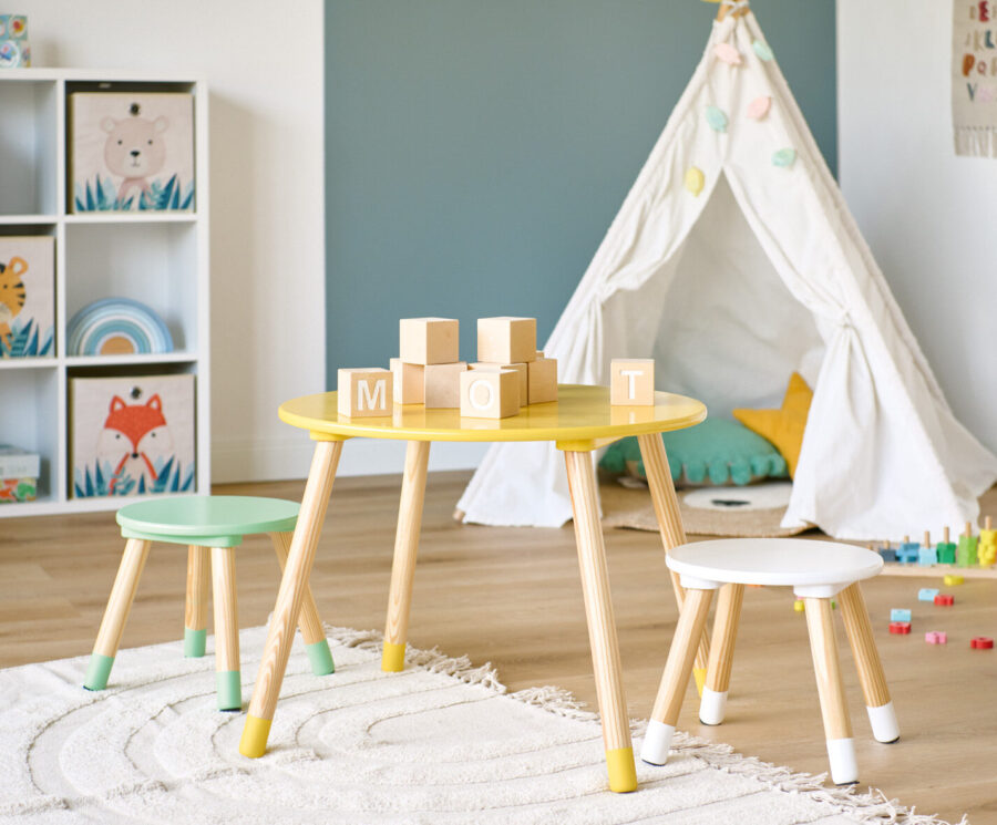 Kinder-Sitzgarnitur, 3-tlg., MDF/Kiefer – Lifestyle 1