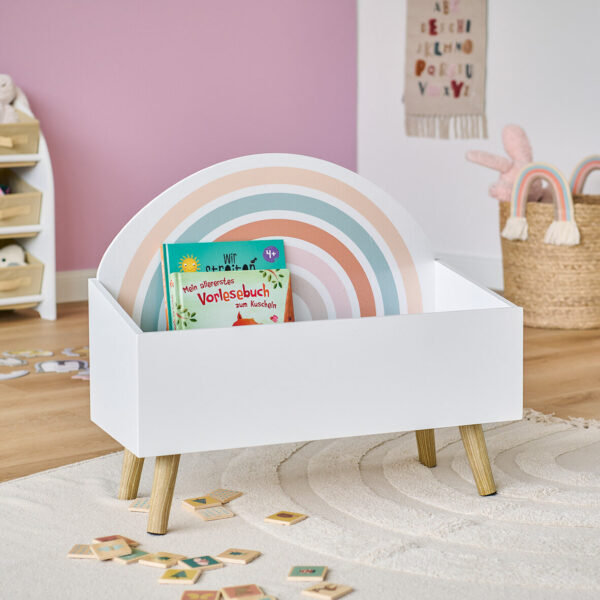 Kinder-Aufbewahrungstruhe "Rainbow", MDF/Kiefer – Lifestyle 1