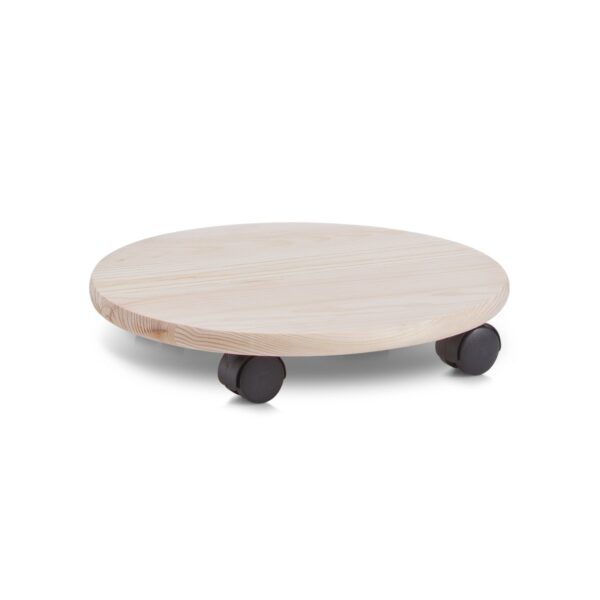 Pflanzenroller, rund, Kiefer/Kunststoff