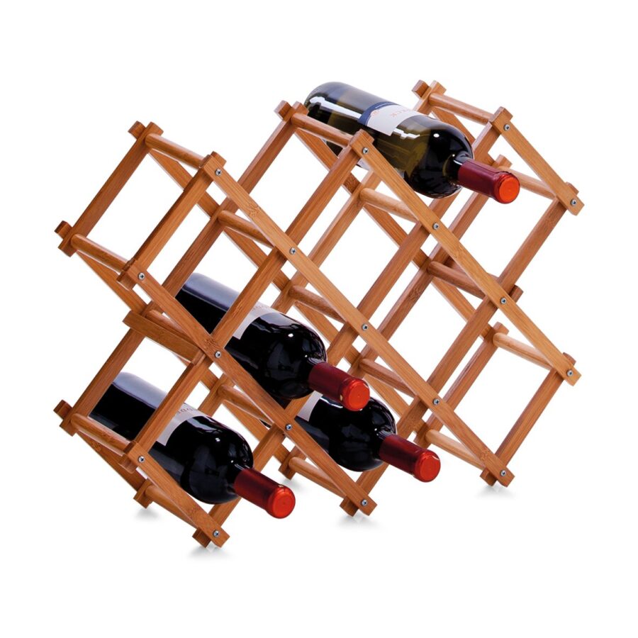 Weinregal für 10 Flaschen, Bambus – Ansicht 3