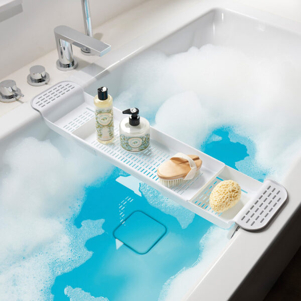 Badewannenablage, Kunststoff, weiß – Lifestyle 1