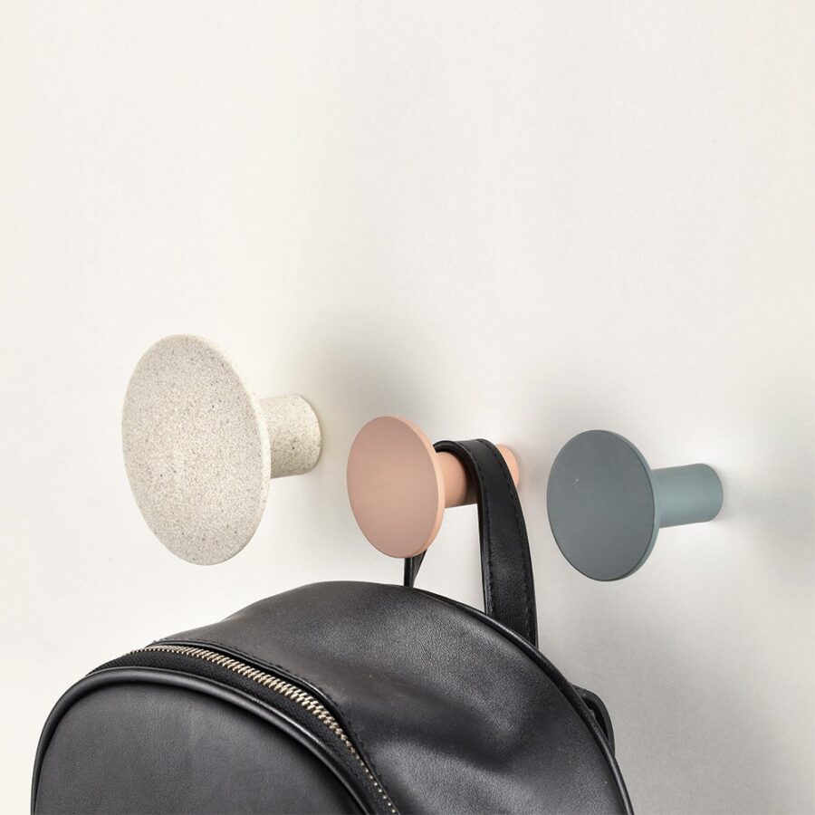 Wandhaken-Set, 5-tlg., Polyresin/Metall – Ansicht 2