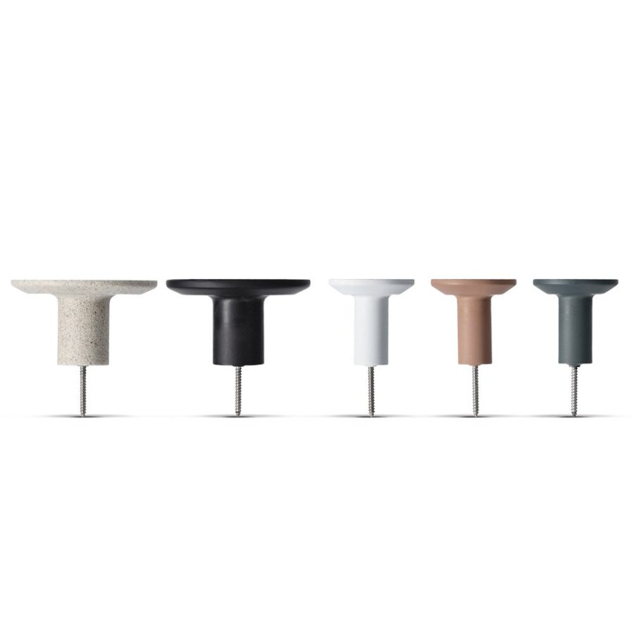 Wandhaken-Set, 5-tlg., Polyresin/Metall – Ansicht 3