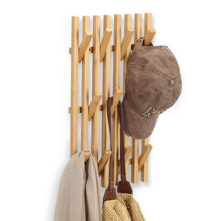 Wandgarderobe, Bambus – Ansicht 2