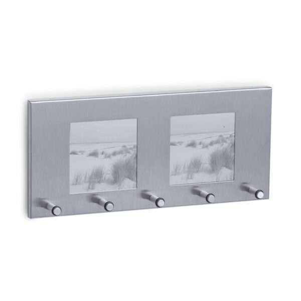 Schlüsselboard m. Fotorahmen, Edelstahl