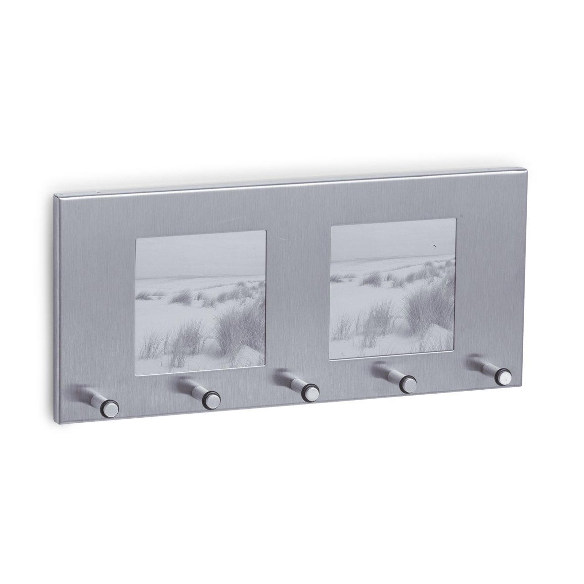 Schlüsselboard m. Fotorahmen, Edelstahl