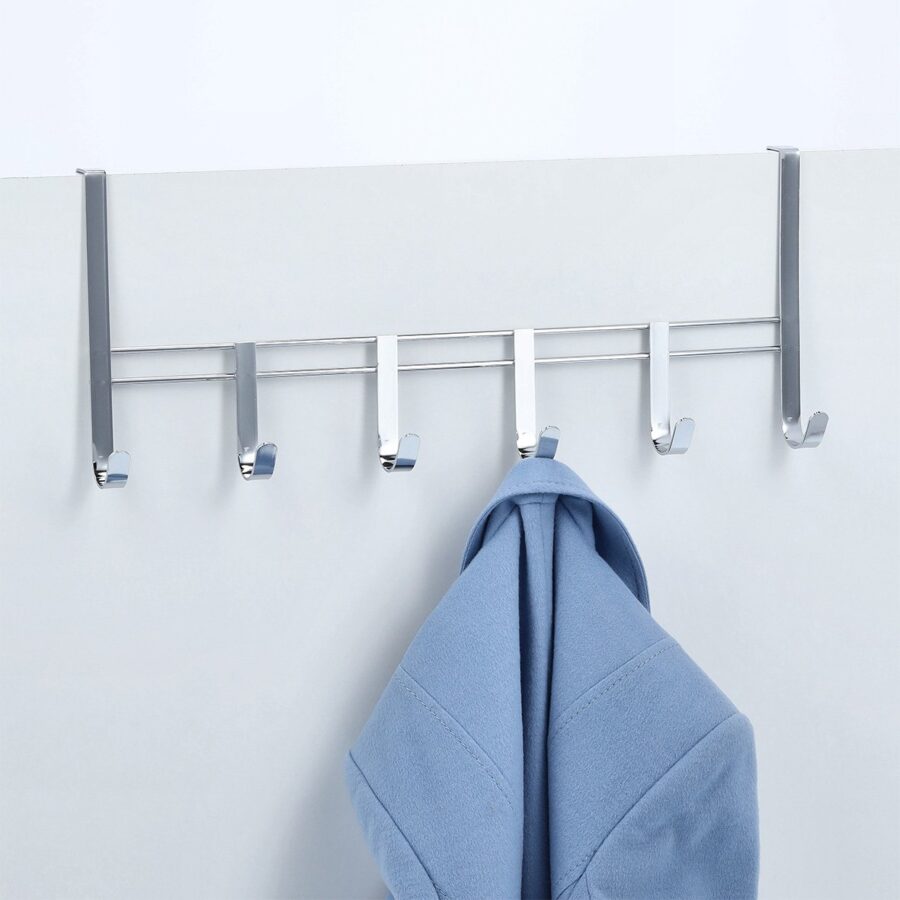 Türhängeleiste, 6-er, Metall verchromt – Ansicht 4