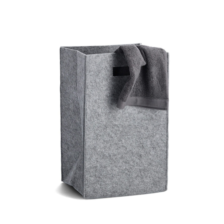 Wäschesammler, Filz, grau – Ansicht 2