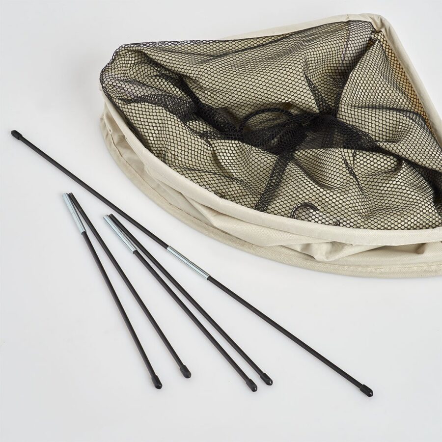 Eck-Wäschesammler "wash me", Polyester, beige – Ansicht 3