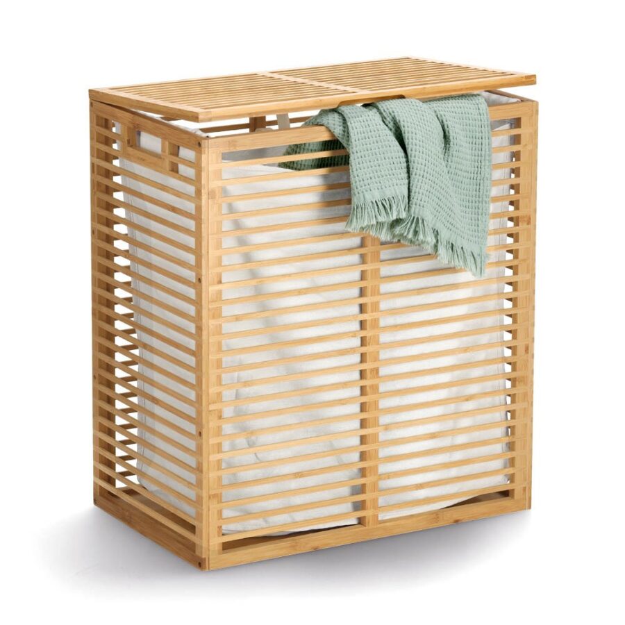 Wäschesammler, Bambus/Baumwolle – Ansicht 2
