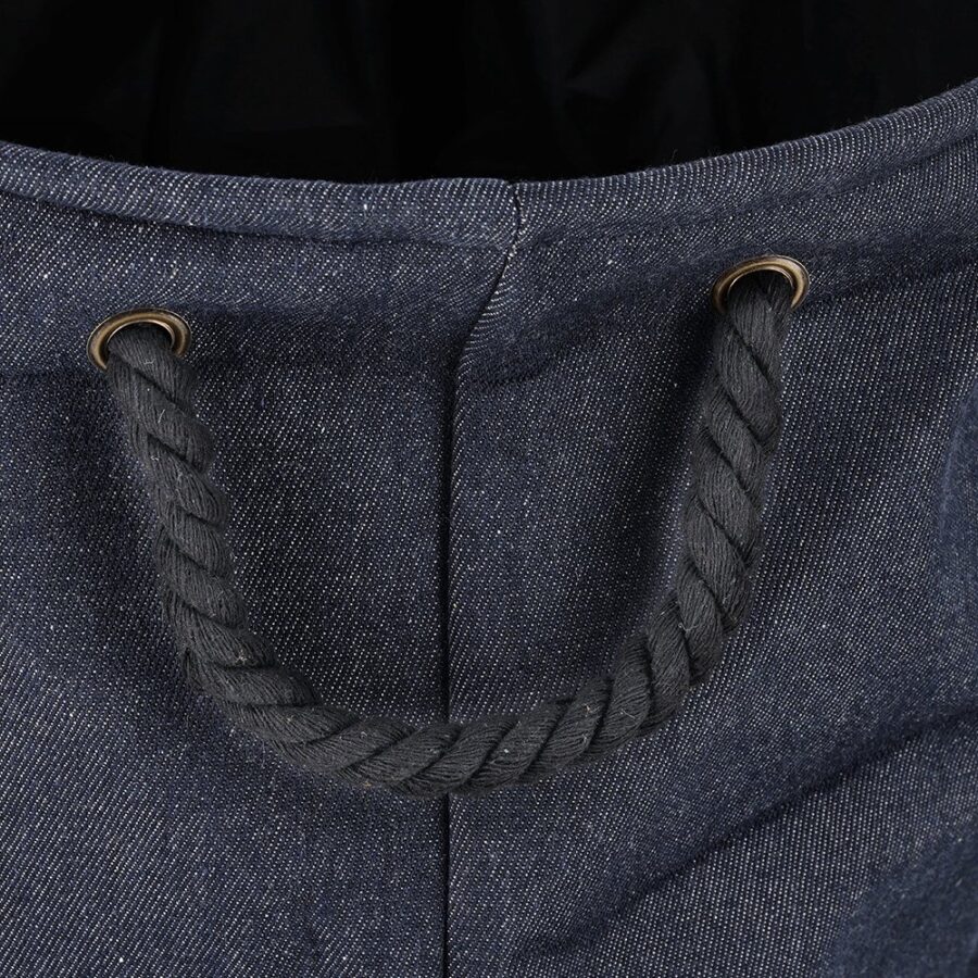 Wäschesammler "Denim", Baumwolle/Polyester, blau – Ansicht 3