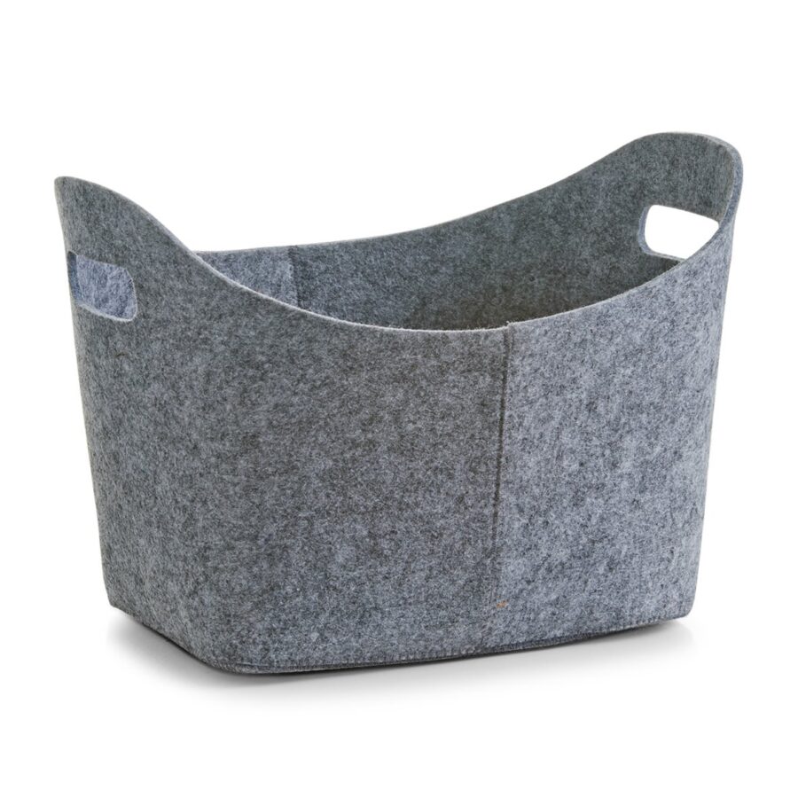 Aufbewahrungskorb, Filz, grau