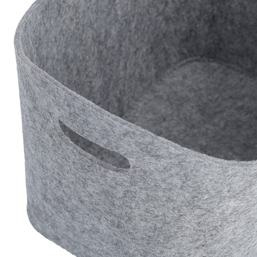 Aufbewahrungskorb, Filz, grau – Ansicht 4