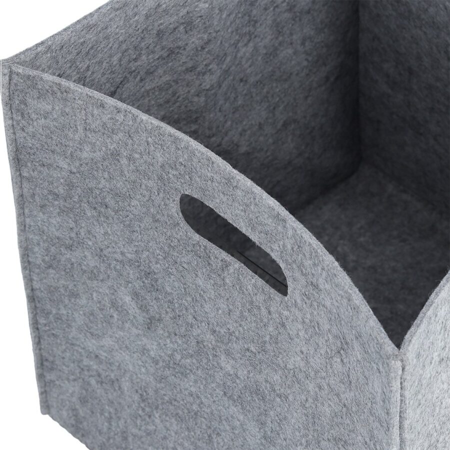 Aufbewahrungskorb, Filz, grau – Ansicht 2