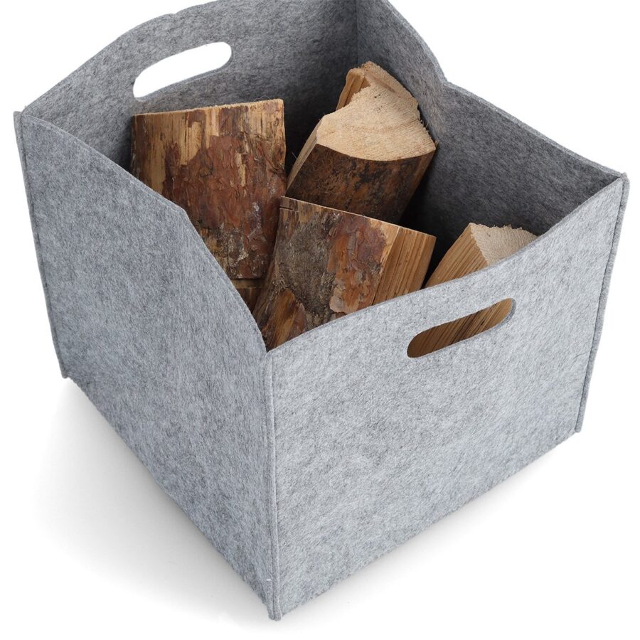 Aufbewahrungskorb, Filz, grau – Ansicht 3