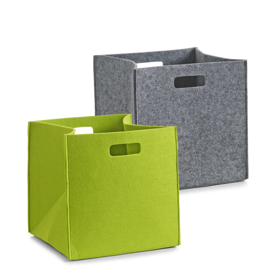 Aufbewahrungskorb, Filz, grau – Ansicht 4