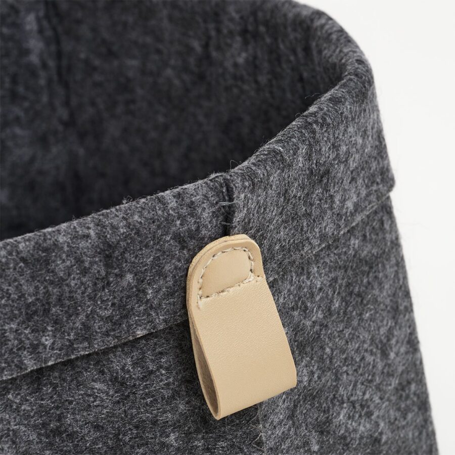 Aufbewahrungskorb, Filz, anthrazit – Ansicht 4