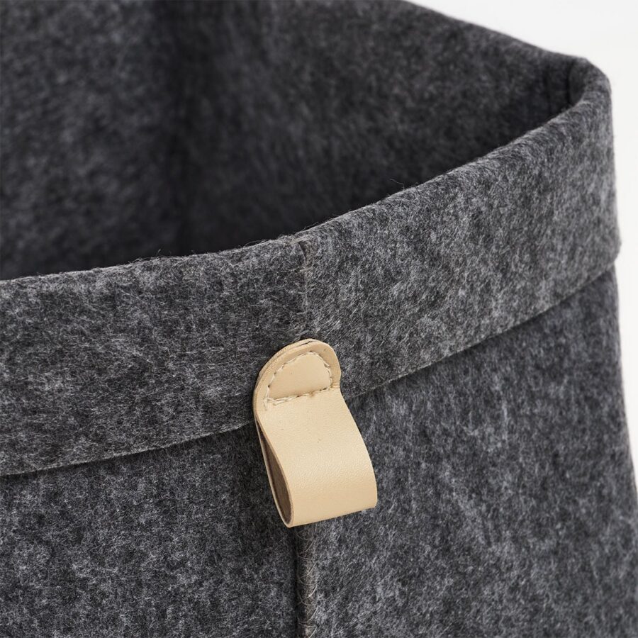 Aufbewahrungskorb, Filz, anthrazit – Ansicht 2