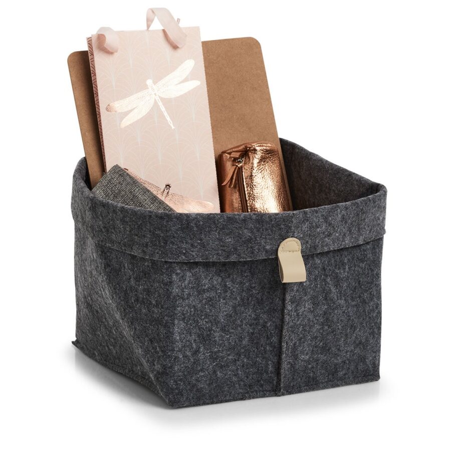 Aufbewahrungskorb, Filz, anthrazit – Ansicht 4