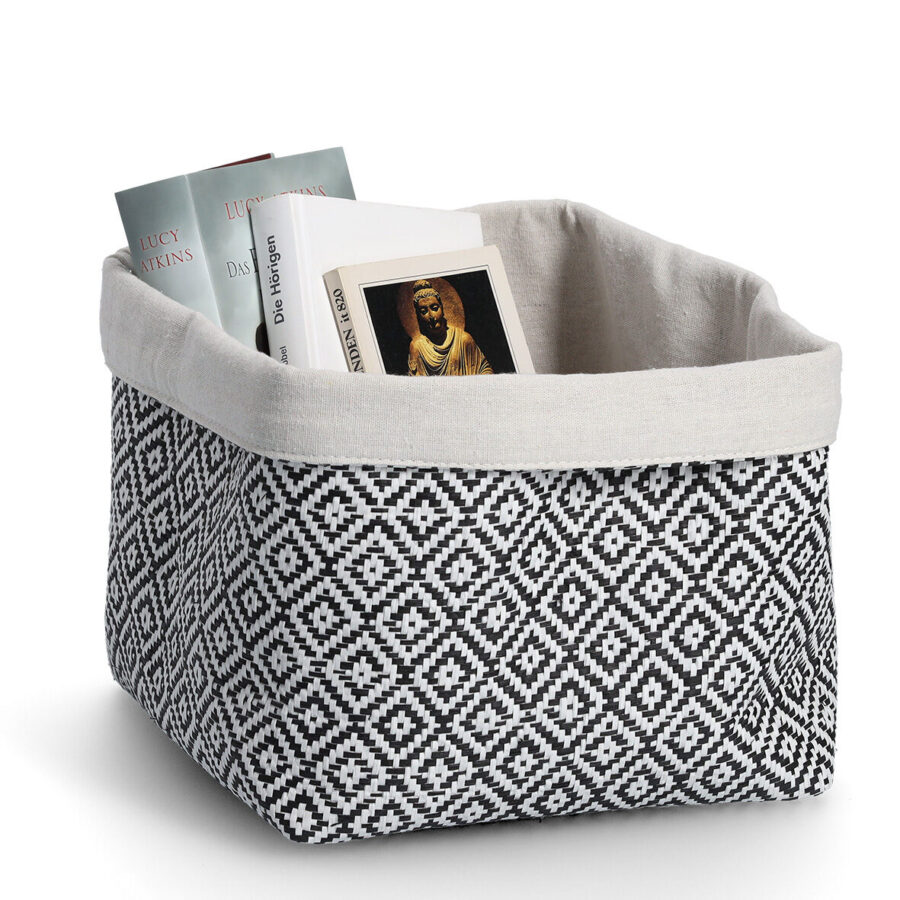 Aufbewahrungskorb "Mosaik", Baumwolle/Papier – Ansicht 3