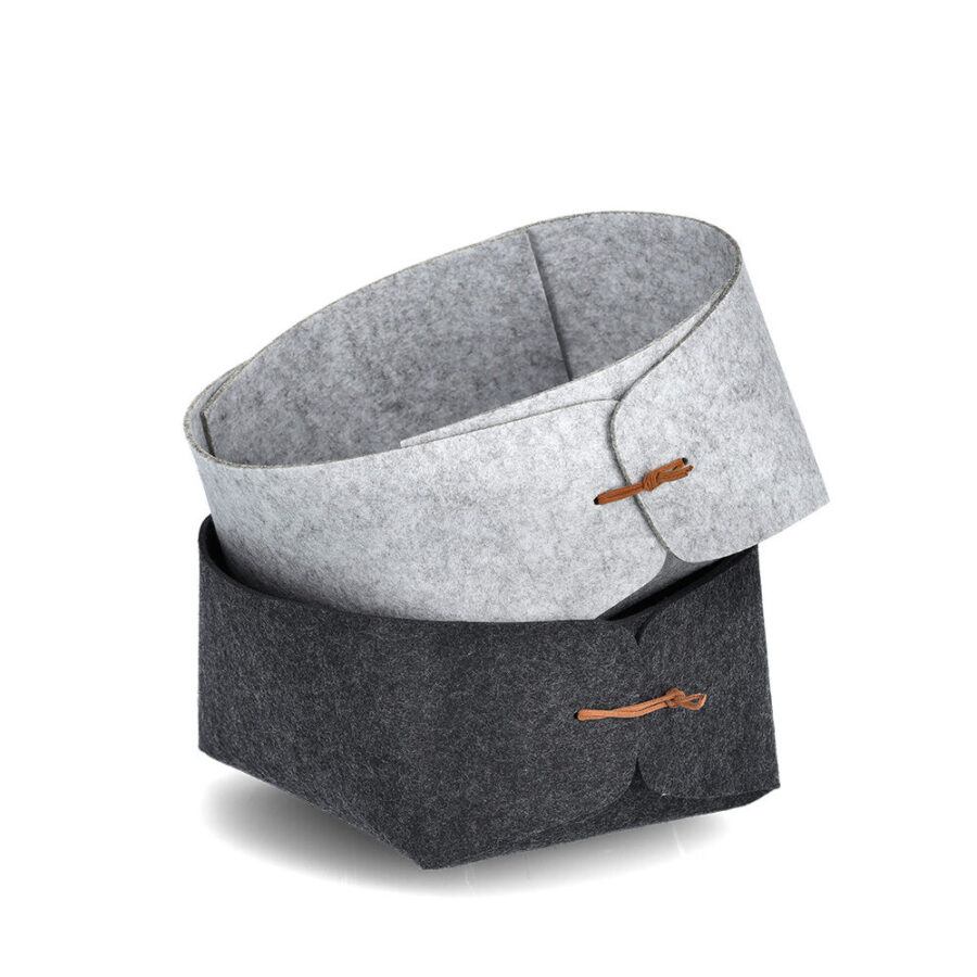 Aufbewahrungskorb, Filz, anthrazit – Ansicht 2
