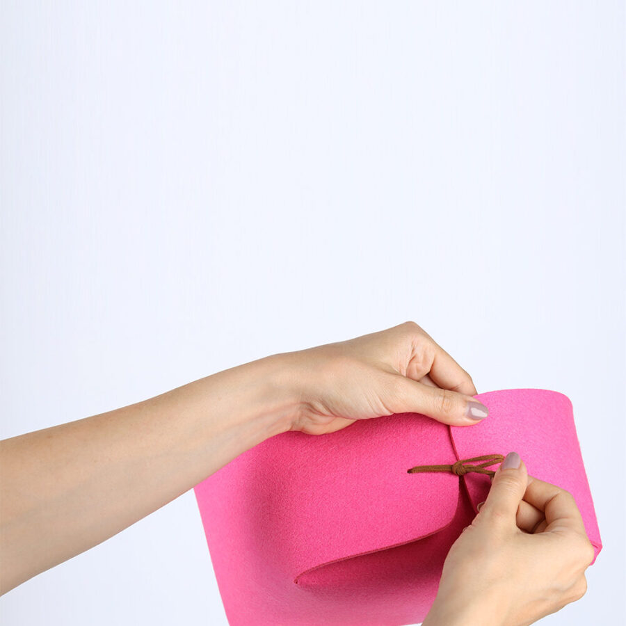 Aufbewahrungskorb, Filz, pink – Ansicht 3