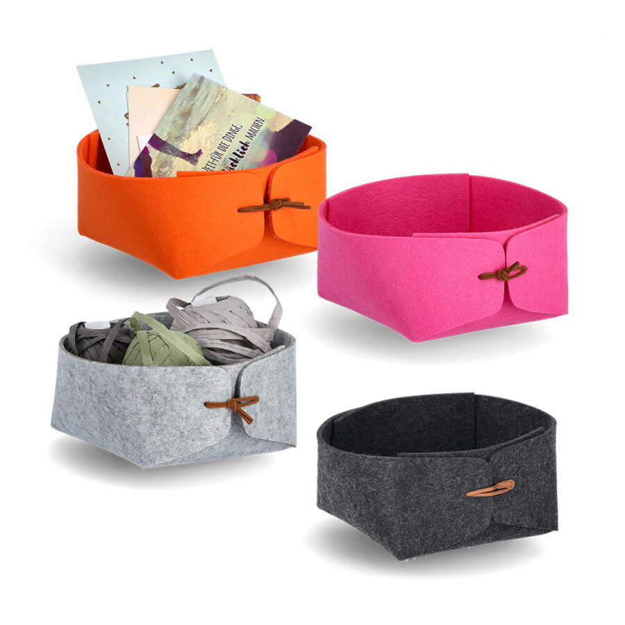 Aufbewahrungskorb, Filz, pink – Ansicht 4