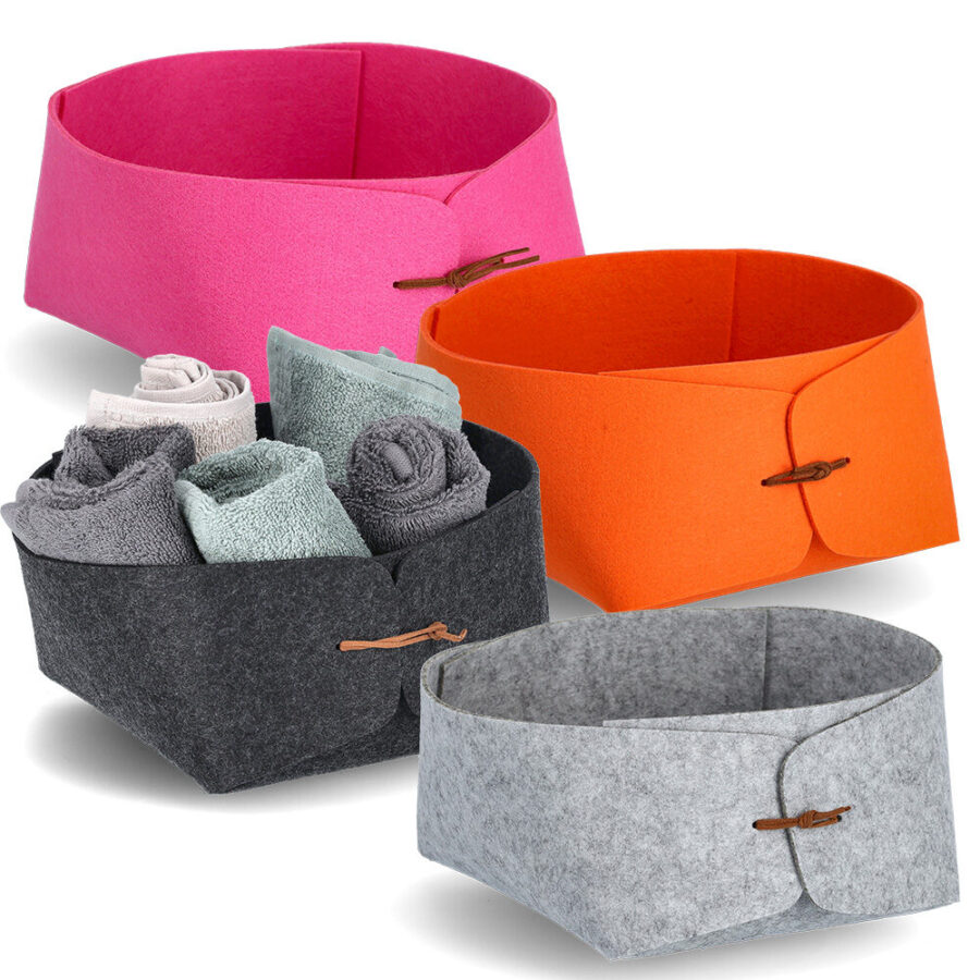 Aufbewahrungskorb, Filz, orange – Ansicht 7
