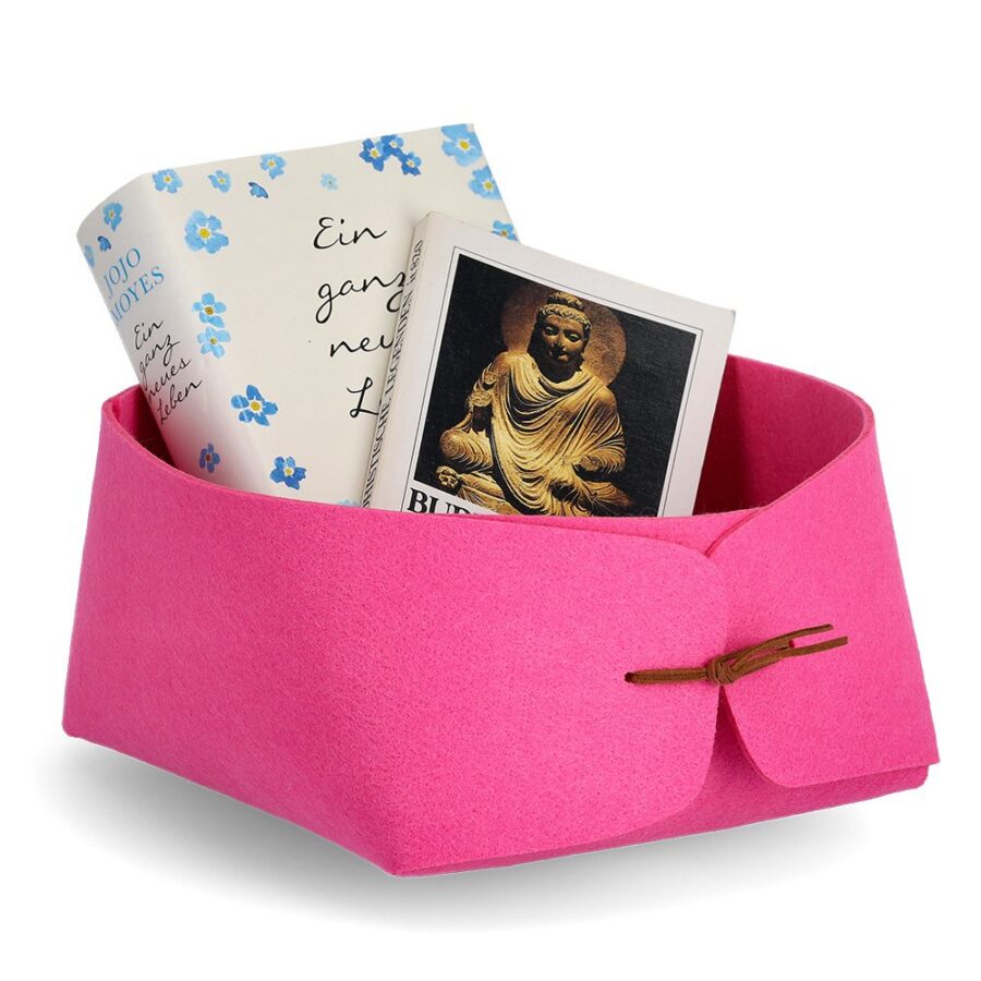Aufbewahrungskorb, Filz, pink – Ansicht 2