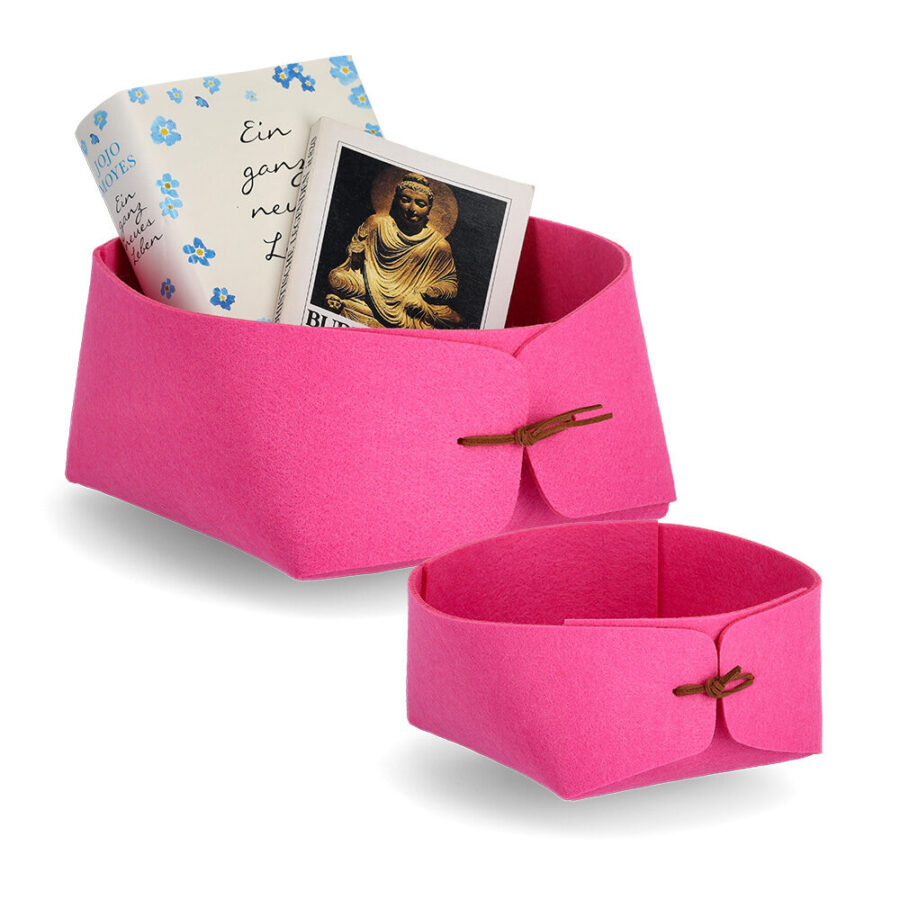 Aufbewahrungskorb, Filz, pink – Ansicht 6