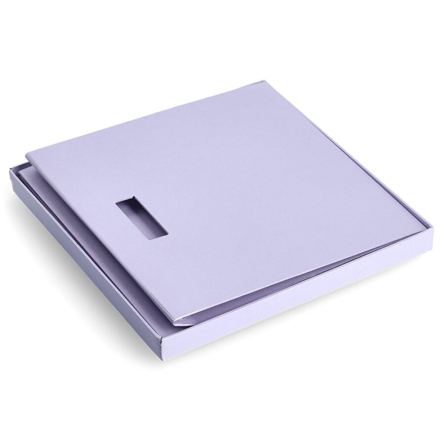 Aufbewahrungsbox, recycelt. Karton, flieder – Ansicht 3