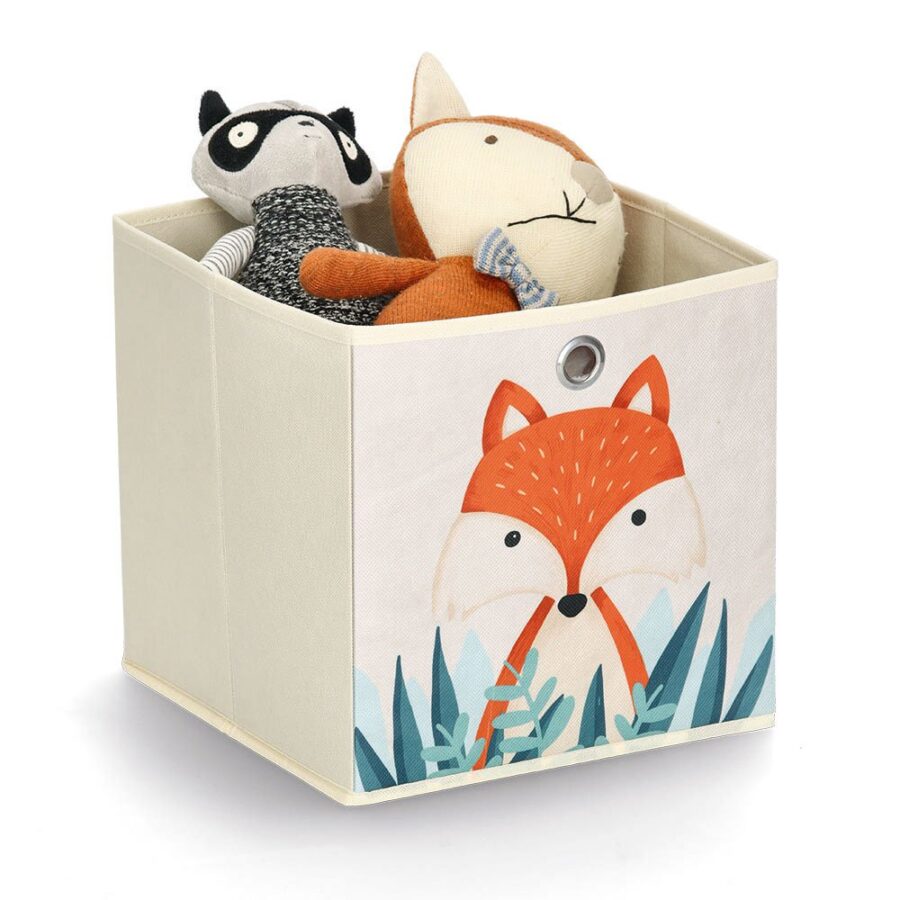 Aufbewahrungsbox "Fuchs", Vlies, beige – Ansicht 2