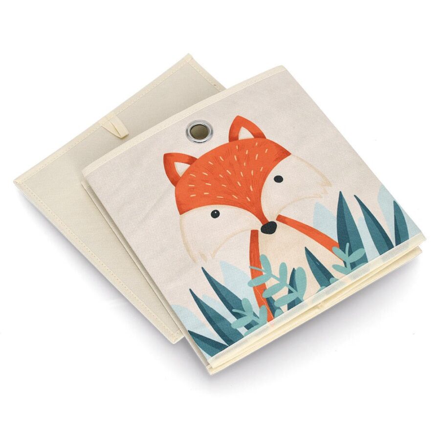 Aufbewahrungsbox "Fuchs", Vlies, beige – Ansicht 4