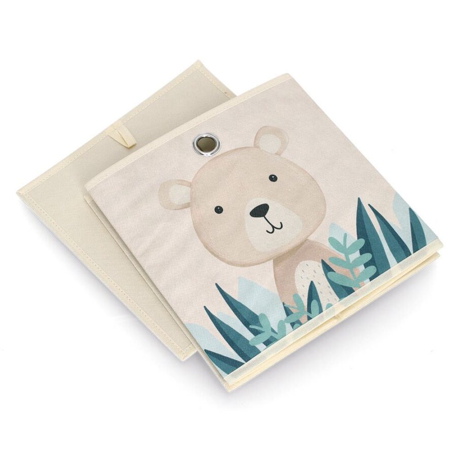Aufbewahrungsbox "Bär", Vlies, beige – Ansicht 2