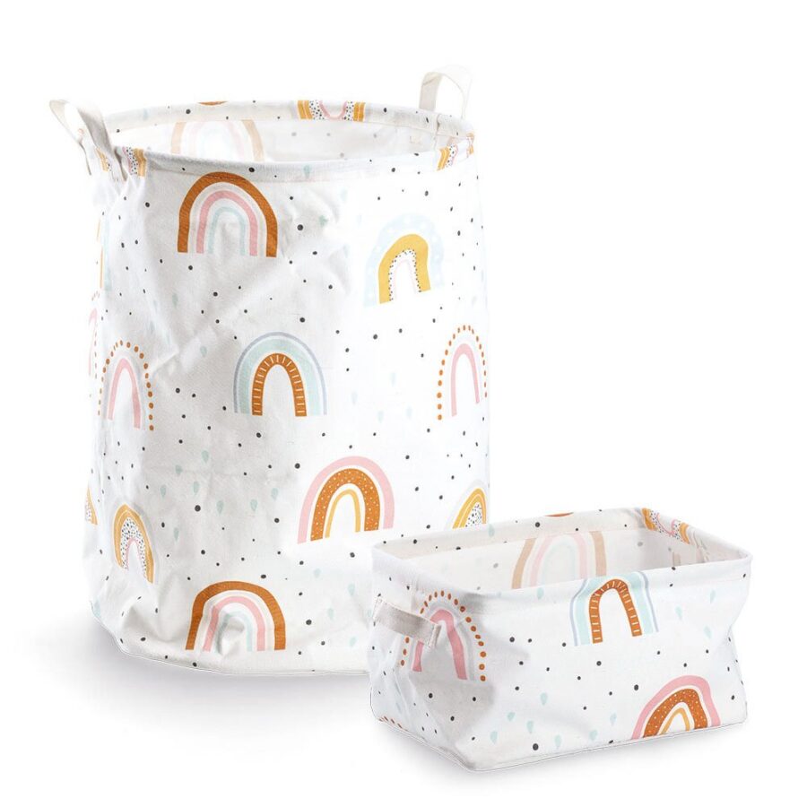 Aufbewahrungskorb "Rainbow", Canvas – Ansicht 2