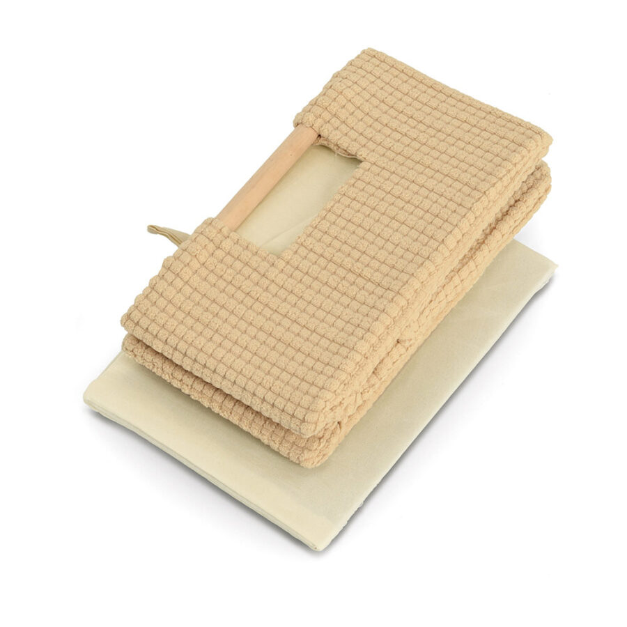 Aufbewahrungskorb, Baumwolle/Polyester/Holz, – Ansicht 2