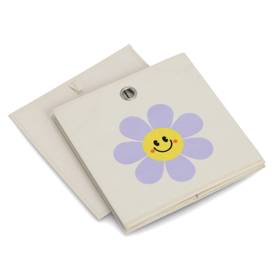 Aufbewahrungsbox "Happy Flower", Vlies, creme – Ansicht 4