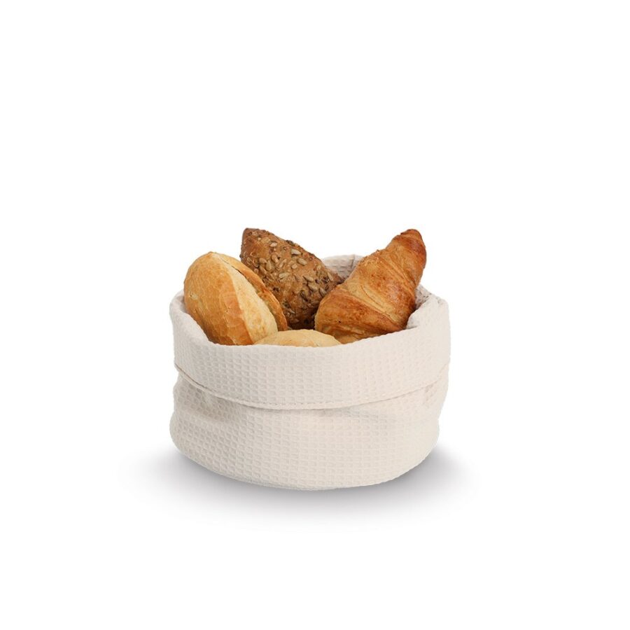 Aufbewahrungskorb, Waffelpiqué, Polyester, creme – Ansicht 4