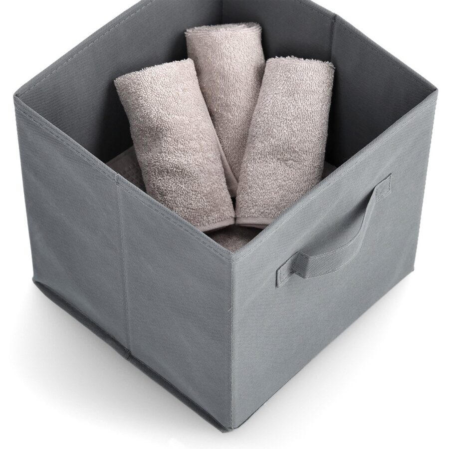 Aufbewahrungsbox, Vlies, grau – Ansicht 3
