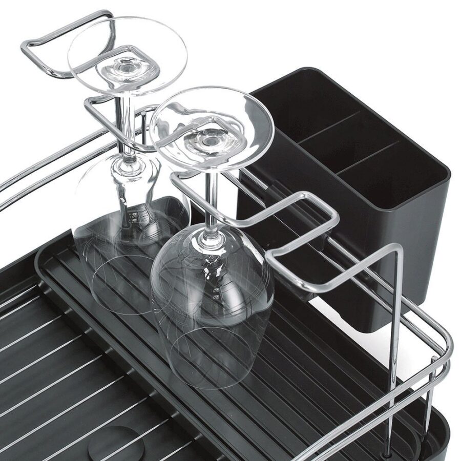 Geschirrabtropfständer, Metall verchromt/ – Ansicht 6