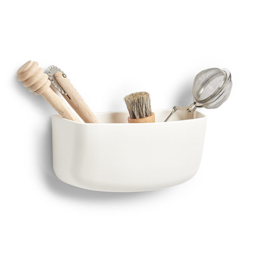 Utensilienhalter, Kunststoff, weiß – Ansicht 3