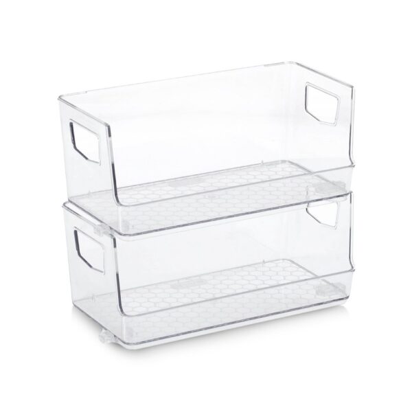 Aufbewahrungsboxen-Set, 2-tlg., Kunststoff