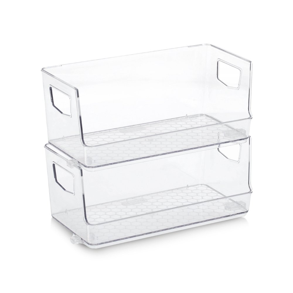 Aufbewahrungsboxen-Set, 2-tlg., Kunststoff