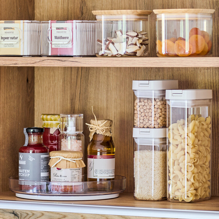 Vorratsdose, 1100 ml, Kunststoff, creme – Lifestyle 1